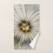 Große Elfenbeinküste, Abstrakte Moderne Fraktal Ku Badhandtuch Set (Handtuch)