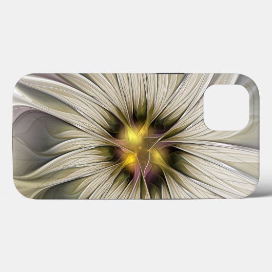 Große Elfenbeinküste, Abstrakte Moderne Fraktal Ku Case-Mate iPhone Hülle (Rückseite (Horizontal))