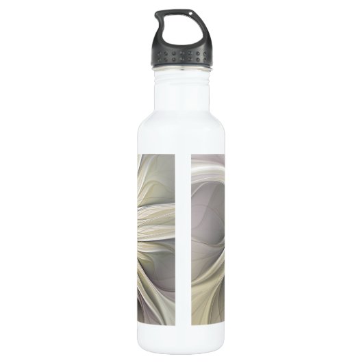 Große Elfenbeinküste, Abstrakte Moderne Fraktal Ku Edelstahlflasche (Rückseite)