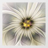 Große Elfenbeinküste, Abstrakte Moderne Fraktal Ku Fensteraufkleber (Blatt)