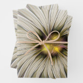 Große Elfenbeinküste, Abstrakte Moderne Fraktal Ku Geschenkpapier Set (Beispiel)