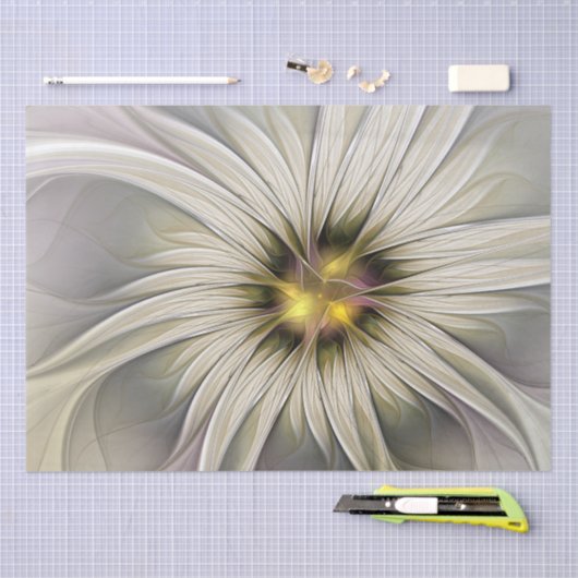 Große Elfenbeinküste, Abstrakte Moderne Fraktal Ku Seidenpapier (Handwerk)