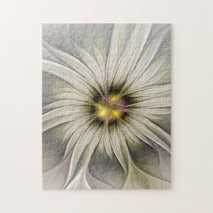 Große Elfenblume, abstrakte moderne fraktale Kunst Puzzle