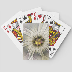 Große Elfenblume, abstrakte moderne fraktale Kunst Spielkarten