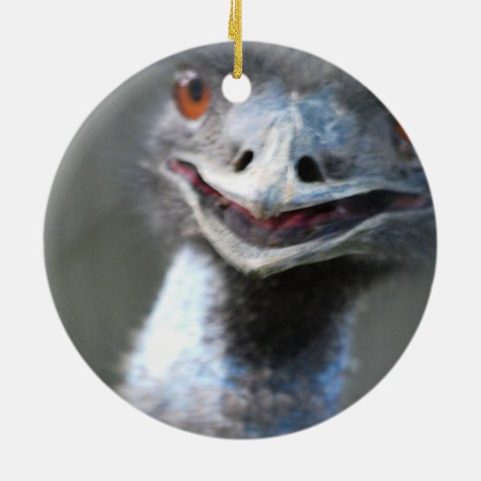 Große Emu-Verzierung Keramik Ornament (Hinten)