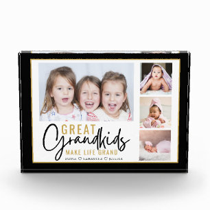 Große Enkel machen Life Grand 4 Picture Collage Fotoblock