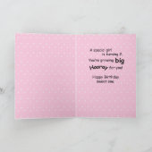 Große Enkeltochter 2. Geburtstag, Flüchtige Blick- Karte (Innenseite)