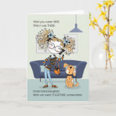 Große Enkeltochter Teen oder Tween Vermisstes Girl Karte (Gelbe Blume)