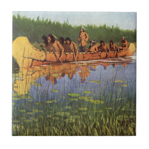 Große Entdecker von Remington, Vintage Pioniere Fliese