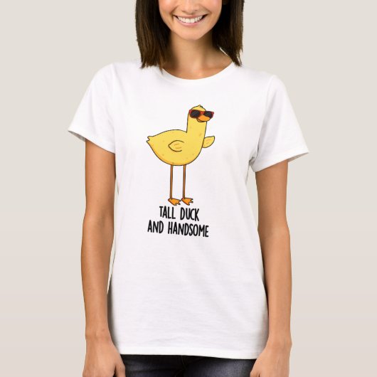 Große Ente und ansprechende, lustige Tierpuppe T-Shirt (Vorderseite)