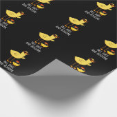 Große Ente und Hensome Funny Animal Pub Dark BG Geschenkpapier (Ecke)