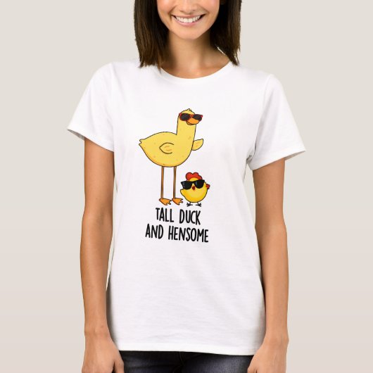 Große Ente und Hensome Funny Animal Pub T-Shirt (Vorderseite)