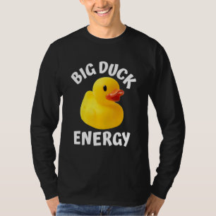 Große Entenenergie  Gelbe Gummiente Männer Frauen  T-Shirt