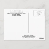 Große Enteninsel Lighthouse-Maine-Postkarte Postkarte (Rückseite)