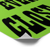 Große Enttäuschung Lustiges Poster Schild (Ecke)