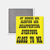 Große Enttäuschung Witziger Kühlschrankmagnet (Vorderseite/Rückseite)