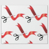Große Eröffnungs-Feierlichkeiten Scheren Schneiden Geschenkpapier (Flach)