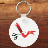 Große Eröffnungs-Feierlichkeiten Scheren Schneiden Schlüsselanhänger (Vorderseite)