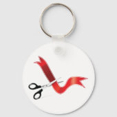 Große Eröffnungs-Feierlichkeiten Scheren Schneiden Schlüsselanhänger (Rückseite)