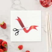 Große Eröffnungs-Feierlichkeiten Scheren Schneiden Serviette (Beispiel)