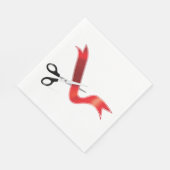 Große Eröffnungs-Feierlichkeiten Scheren Schneiden Serviette (Ecke)