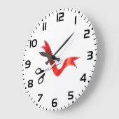 Große Eröffnungs-Feierlichkeiten Scheren Schneiden Wanduhr (Winkel)