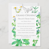 Große Eröffnungs-New Business Herb Farm Einladung (Vorderseite)