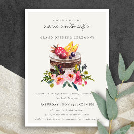 Große Eröffnungsfeier zum Blumendessert Dankeskarte