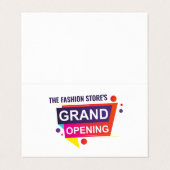 Große Eröffnungszeremonie mit Karte/Fotokarte Visitenkarten (Außenseite Aufgefaltet)