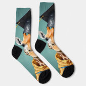 Große Errungenschaften: Ein Giraffentag, ein Absch Socken (Rechts)