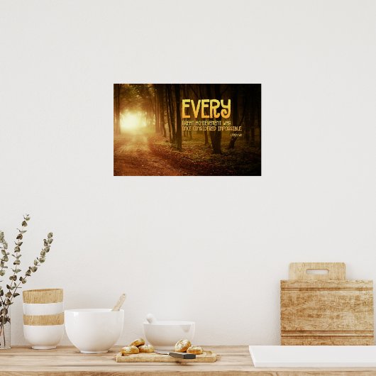 Große Errungenschaften Inspiration Poster Print (Küche)