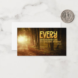 "Große Errungenschaften" Inspiration Zitat Mitteilungskarte