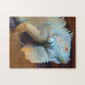 Große erwachsene Grüne Iguana Lizard Puzzle (Horizontal)