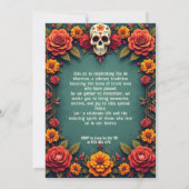 💀 🎉 große Erwartungen, die Día de los Muertos Einladung (Rückseite)