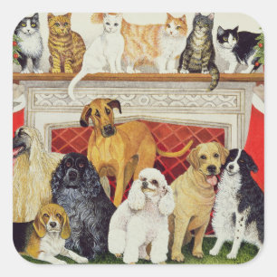 Große Erwartungen Quadratischer Aufkleber