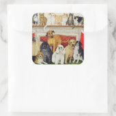 Große Erwartungen Quadratischer Aufkleber (Tasche)