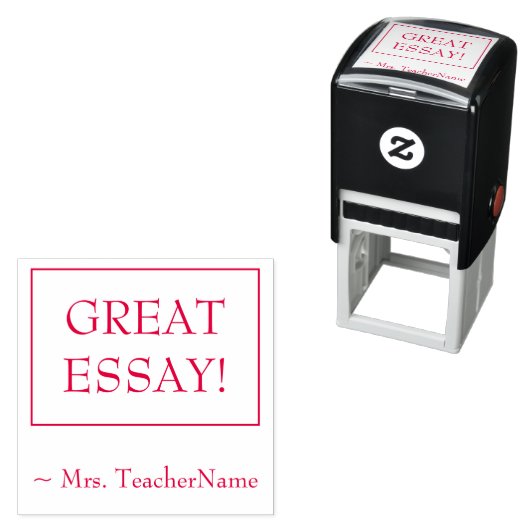 "GROSSE ESSAY!" Trainer-Feedback-Gummi-Briefmarke Permastempel (Beispiel)