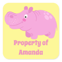 Große Etikettenkleber für Mädchen