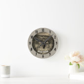 Große Eule Runde Wanduhr (Zuhause)