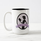 Große ExtraTasse für ein gutes langes gelesen Zweifarbige Tasse (Links)