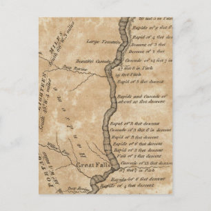 Große Fälle des Missouri Postkarte