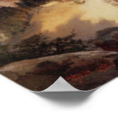 Große Fälle von Gelbstein Poster (Ecke)