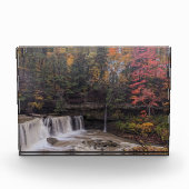 Große Fälle von Tinkers Creek im Herbst Fotoblock (Vorderseite)