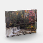 Große Fälle von Tinkers Creek im Herbst Fotoblock (Links)