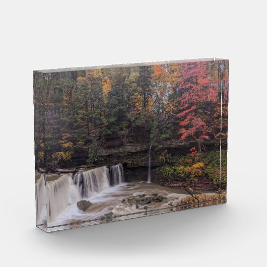 Große Fälle von Tinkers Creek im Herbst Fotoblock (Links)