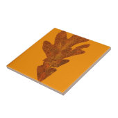 Große Falleiche-Natur-Druck auf tiefgelb Fliese (Seite)