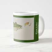 Große Fänge, großer Bass Jumbo-Tasse (Vorderseite Rechts)