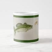 Große Fänge, großer Bass Jumbo-Tasse (Vorderseite)