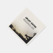 Große Fänge - Künstlerische Fischer Fischerei Pers Serviette (Ecke)