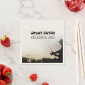 Große Fänge - Künstlerische Fischer Fischerei Pers Serviette (Beispiel)